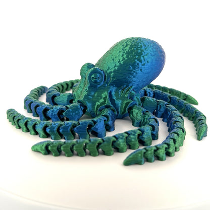 Articulated Octopus: Mixed dual color (silk Blue-Green)